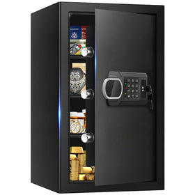 Psisuvry 3.4 CuFt front view showing compact, secure home safe for valuables