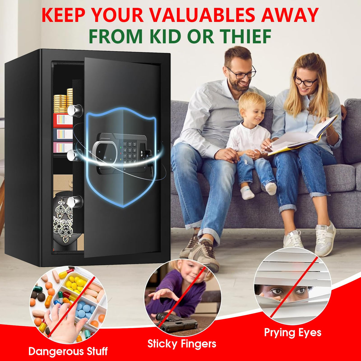 Psisuvry 3.4 CuFt secure mount helps deter theft when anchored