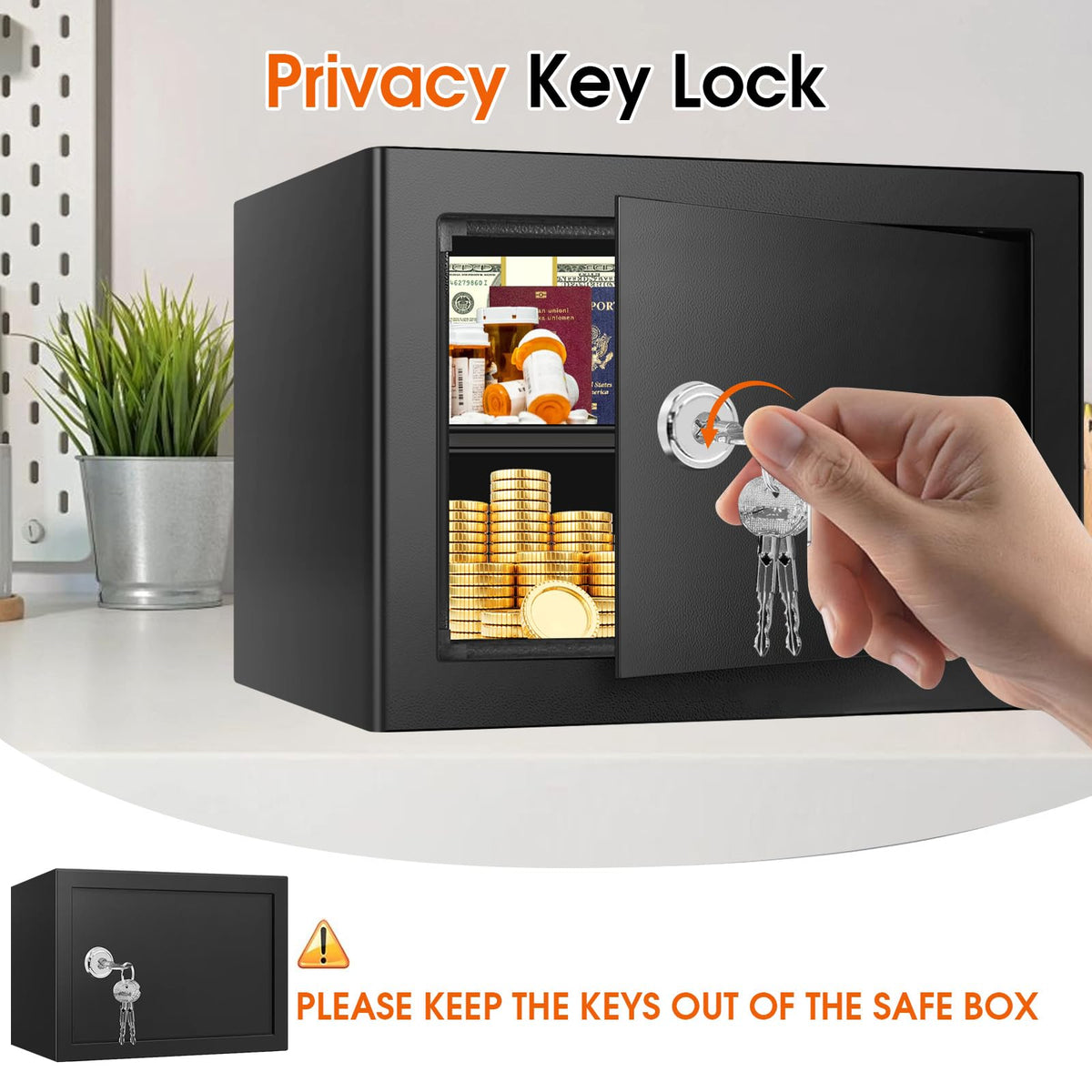 Psisuvry safe box hidden wall mount keeps valuables discreet.