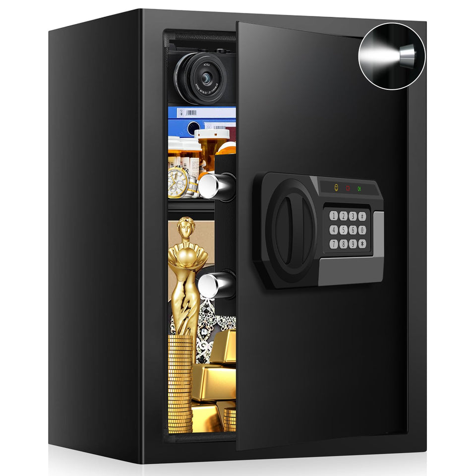 Psisuvry large home safe with digital keypad for quick, secure access