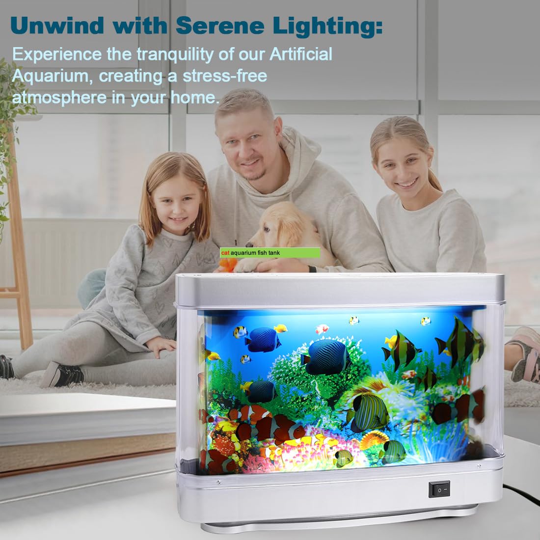 PTAHON kids fake fish tank toy designed for playful learning and sensory calm