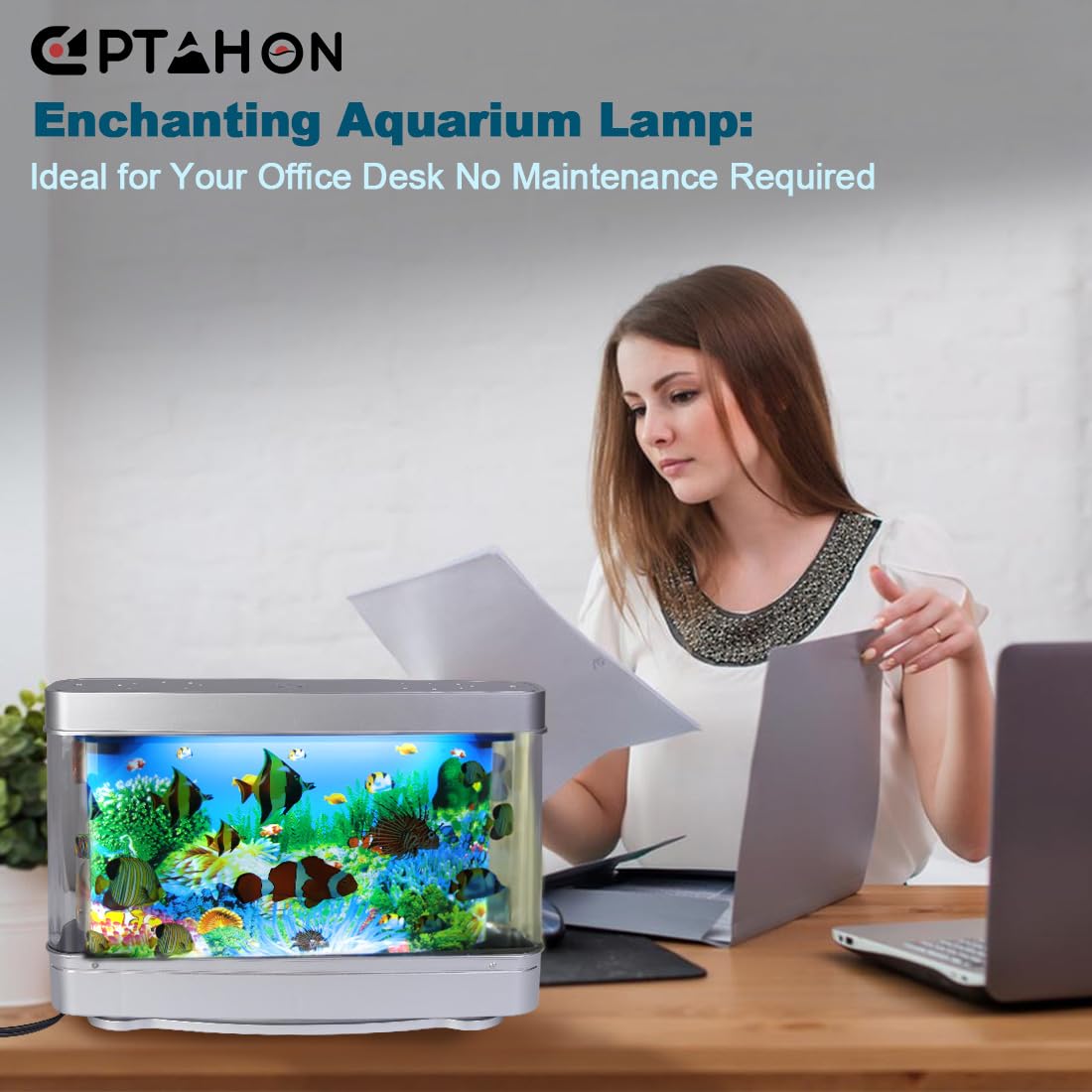PTAHON sensory night light for bedroom and office enhances focus and relaxation
