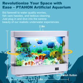 PTAHON virtual ocean motion night light creates soothing ambience for late nights