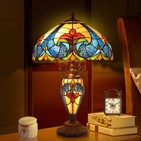 Pterying Tiffany lamp sturdy base for stable placement