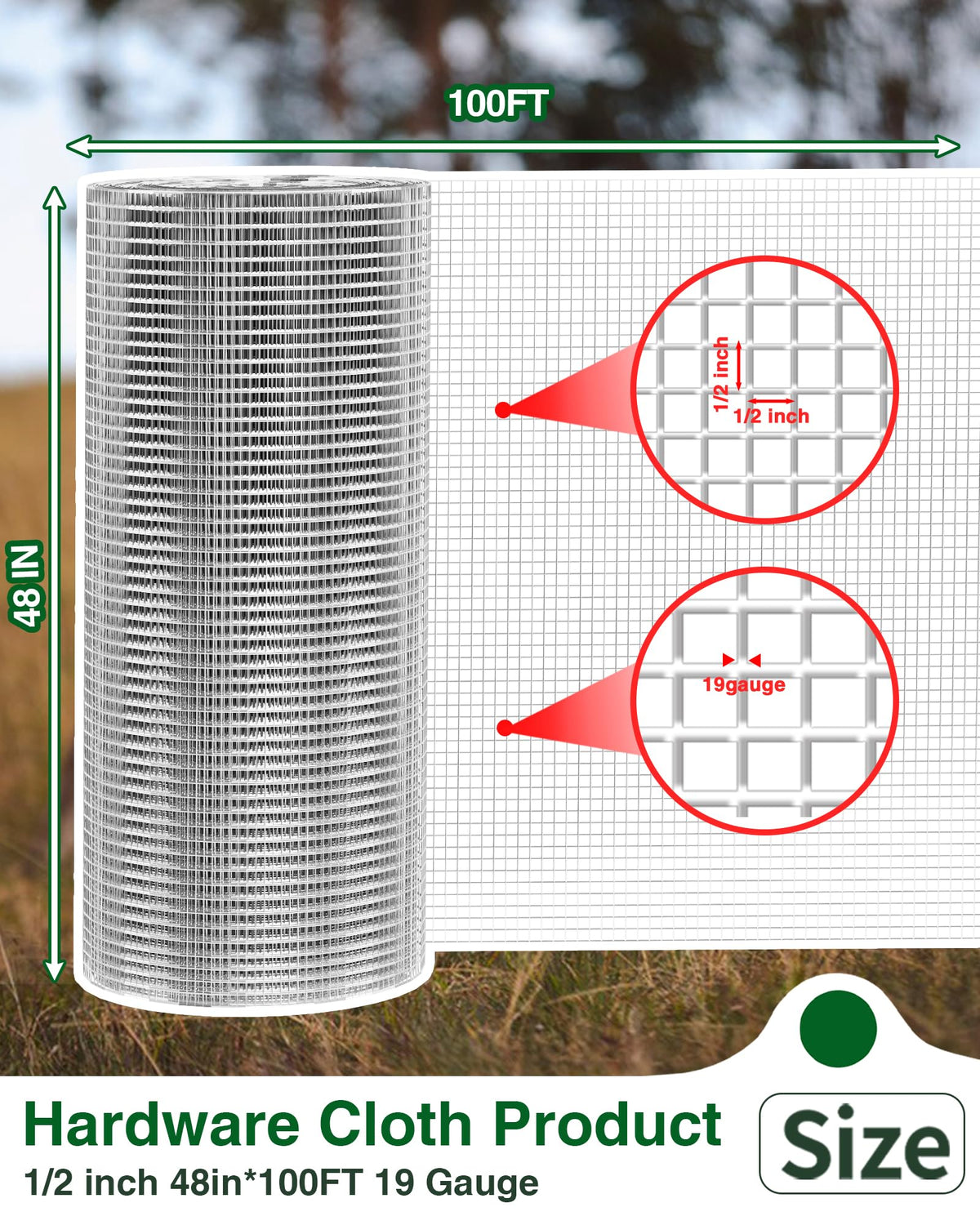Welded joints of Pterying wire mesh shown for reliable long-term strength.