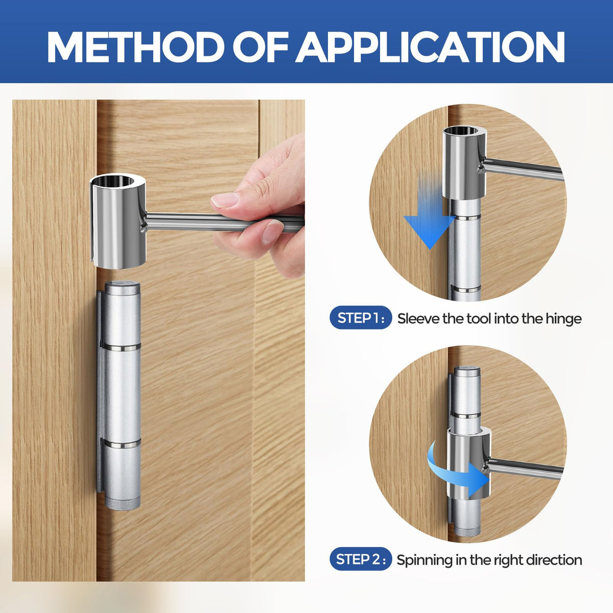 PUAODER portable hinge wrench tool for on-site tweaks