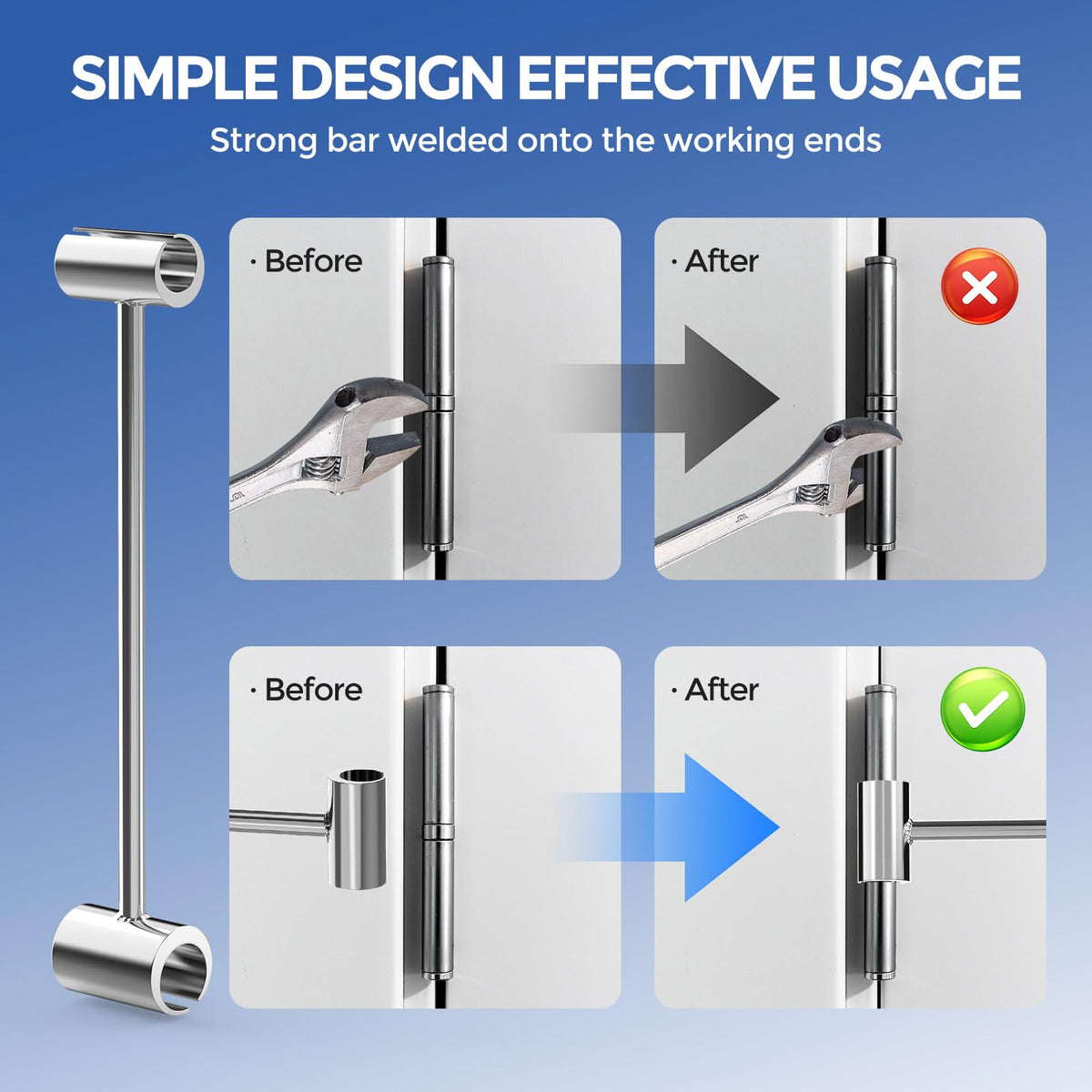 PUAODER premium welded steel hinge tool designed for daily use