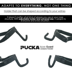 Pucka nose guard band measures 67 cm for versatile fit