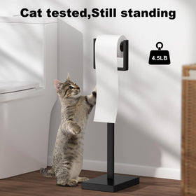 Pucscsrg stainless-steel toilet paper holder offers rustproof durability and easy cleaning