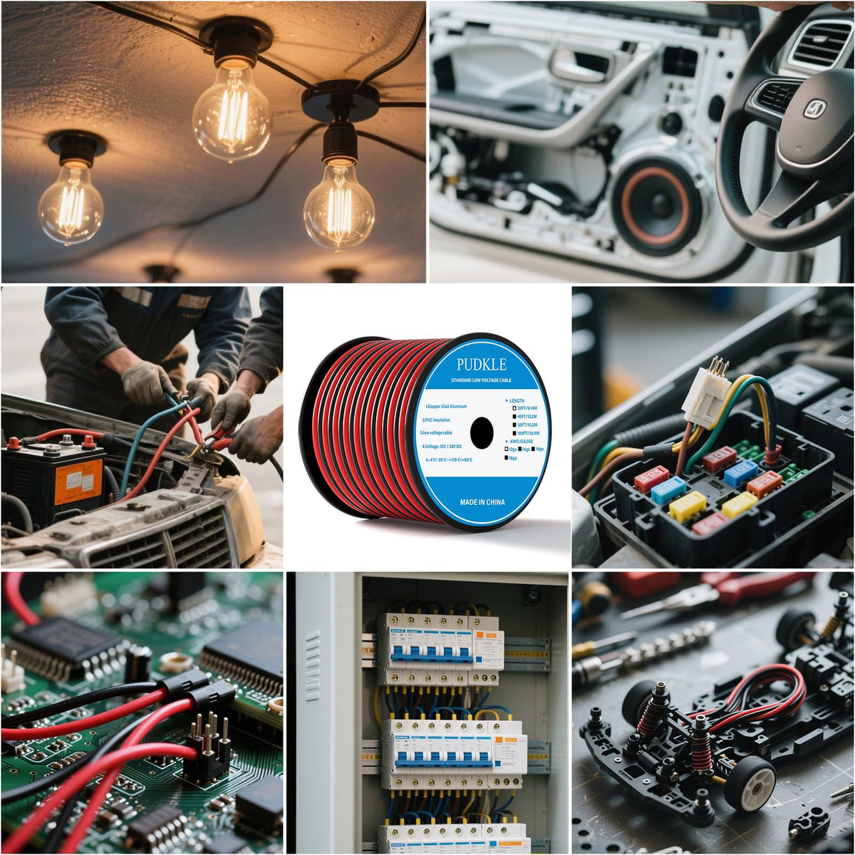 Compact packaging keeps the spool organized during projects.