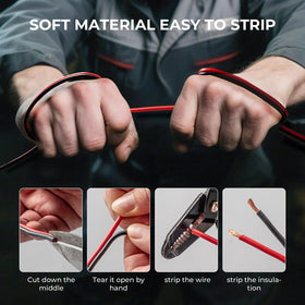 Durable PVC jacket resists moisture, heat, and aging.