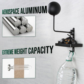 PUERSI durable aerospace aluminum bracket detail emphasizes long-lasting wall storage.