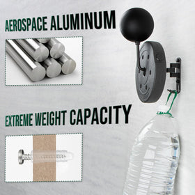 PUERSI 12 cm stainless steel ball keeps helmets stable and secure.