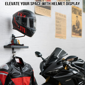 PUERSI stainless steel ball close-up highlights sturdy support for full-face helmets.