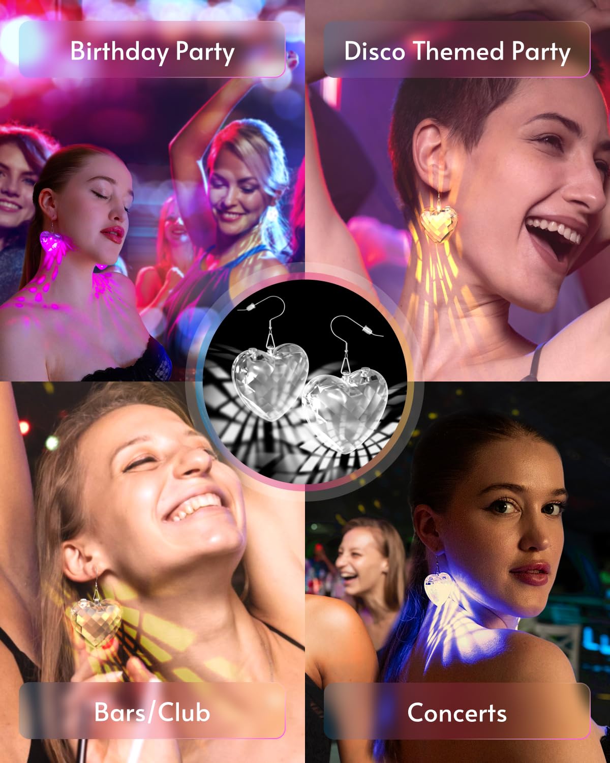 PUFIER LED earrings gift box included for gifting celebrations
