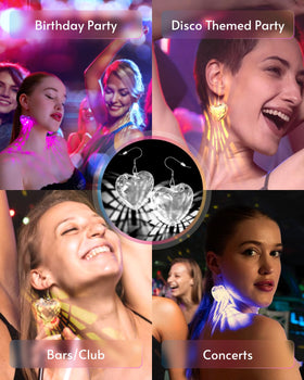 PUFIER LED earrings gift box included for gifting celebrations