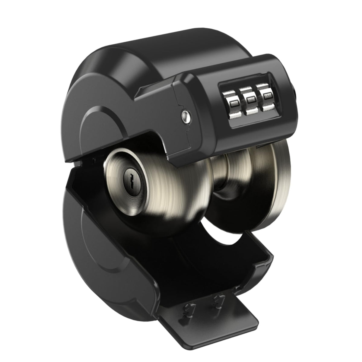 PUGED door knob lockout code-design for quick keyless privacy.