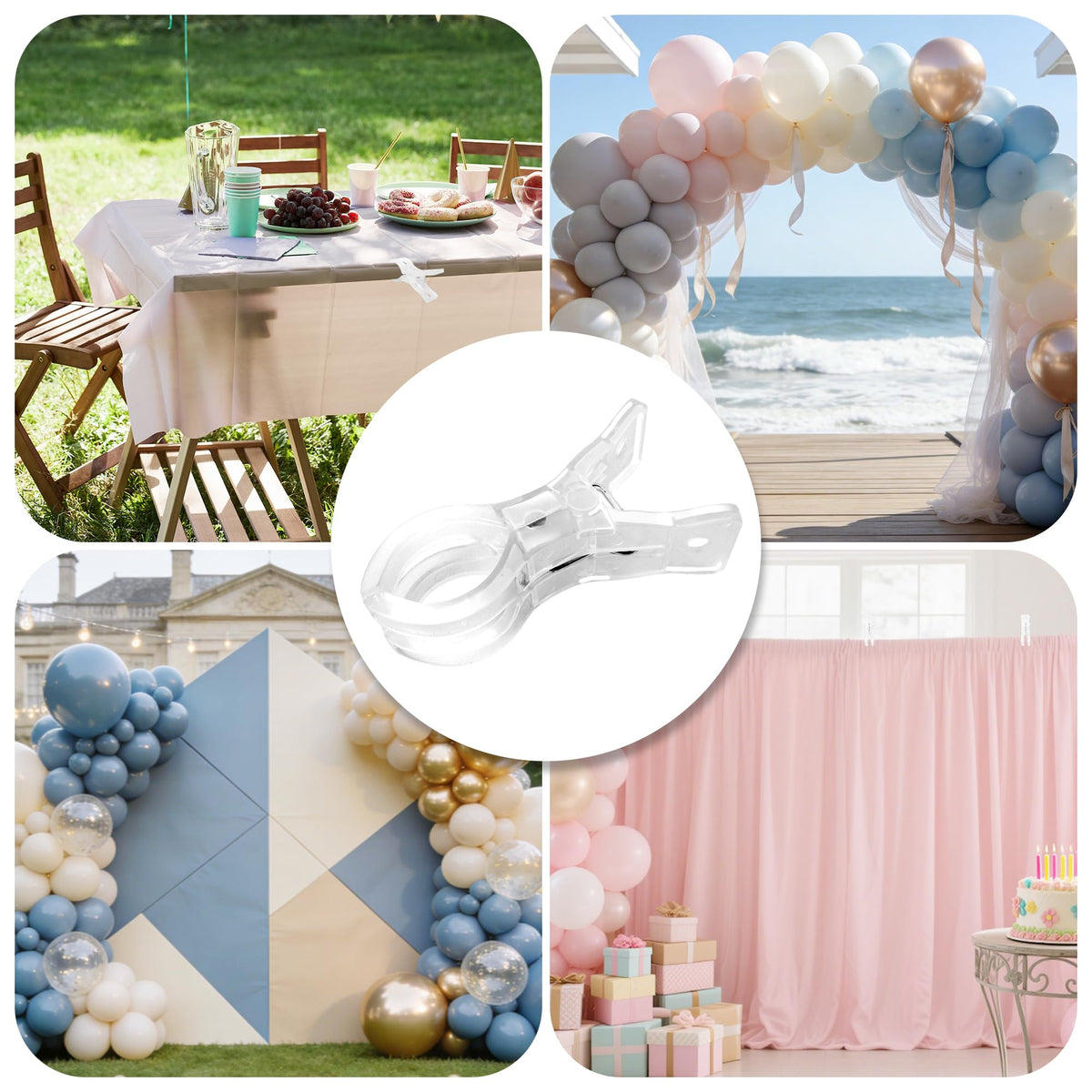 PUGPIU wedding decor clip provides stable garlands