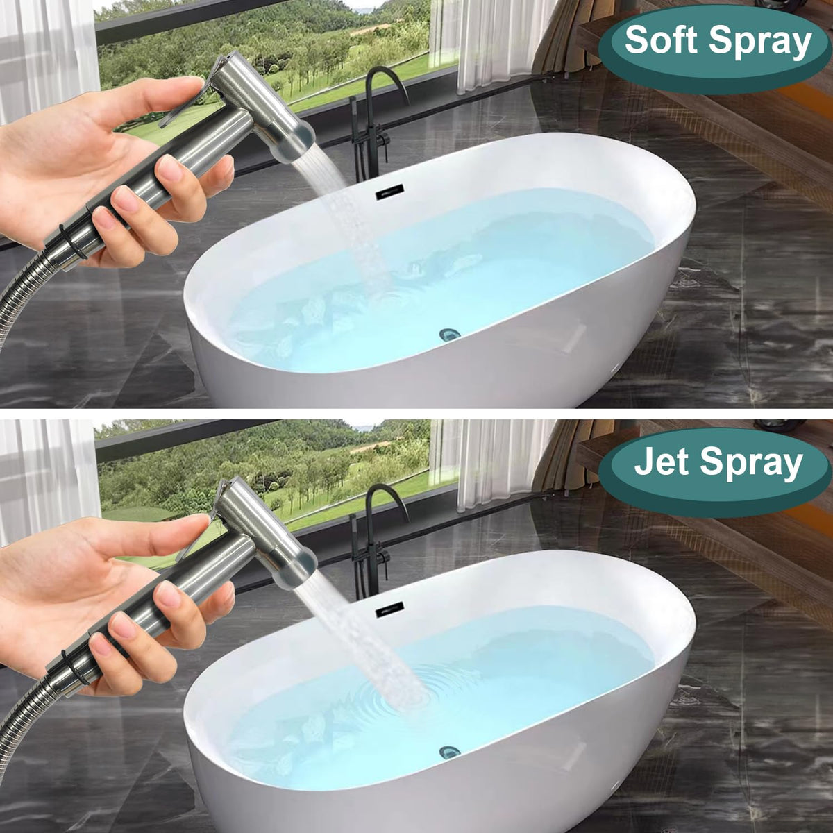 Pugrwei anti-burst hose close-up reveals durable, flexible tubing for everyday use.