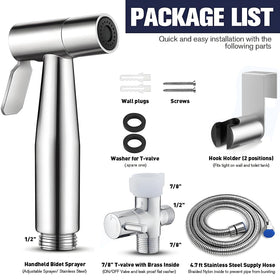 Pugrwei cloth diaper sprayer in action for gentle cleaning.