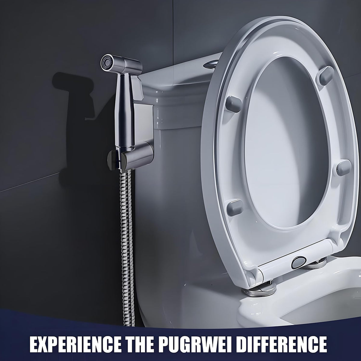 Pugrwei spray control buttons enabling adjustable water pressure.
