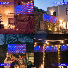 PUHONG waterproof flag lights withstand rain for outdoor celebrations
