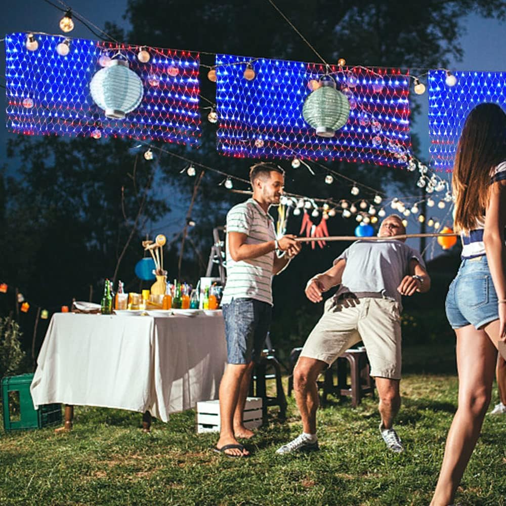 PUHONG wall or yard display lights for 4th of July