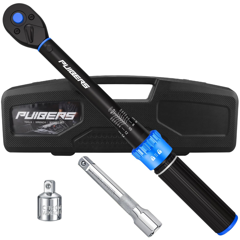 PUIBERS torque wrench with dual-direction head for precise bike maintenance torque