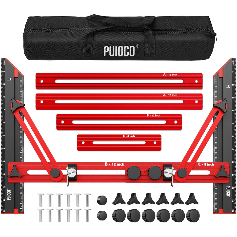 PUIOCO stair template showing triangle structure for stable, precise measurements