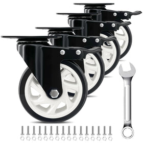 PUIPUM 5-inch heavy-duty caster set with four wheels for stable movement.