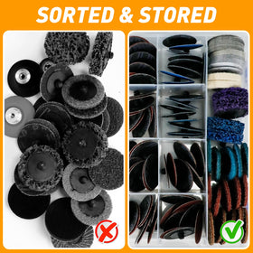 Pukamam six-type abrasive collection for various tasks