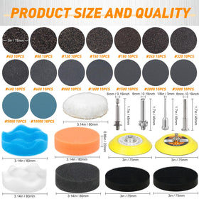 Pukamam 60–10000 grit range enables fine finishing on multiple surfaces.