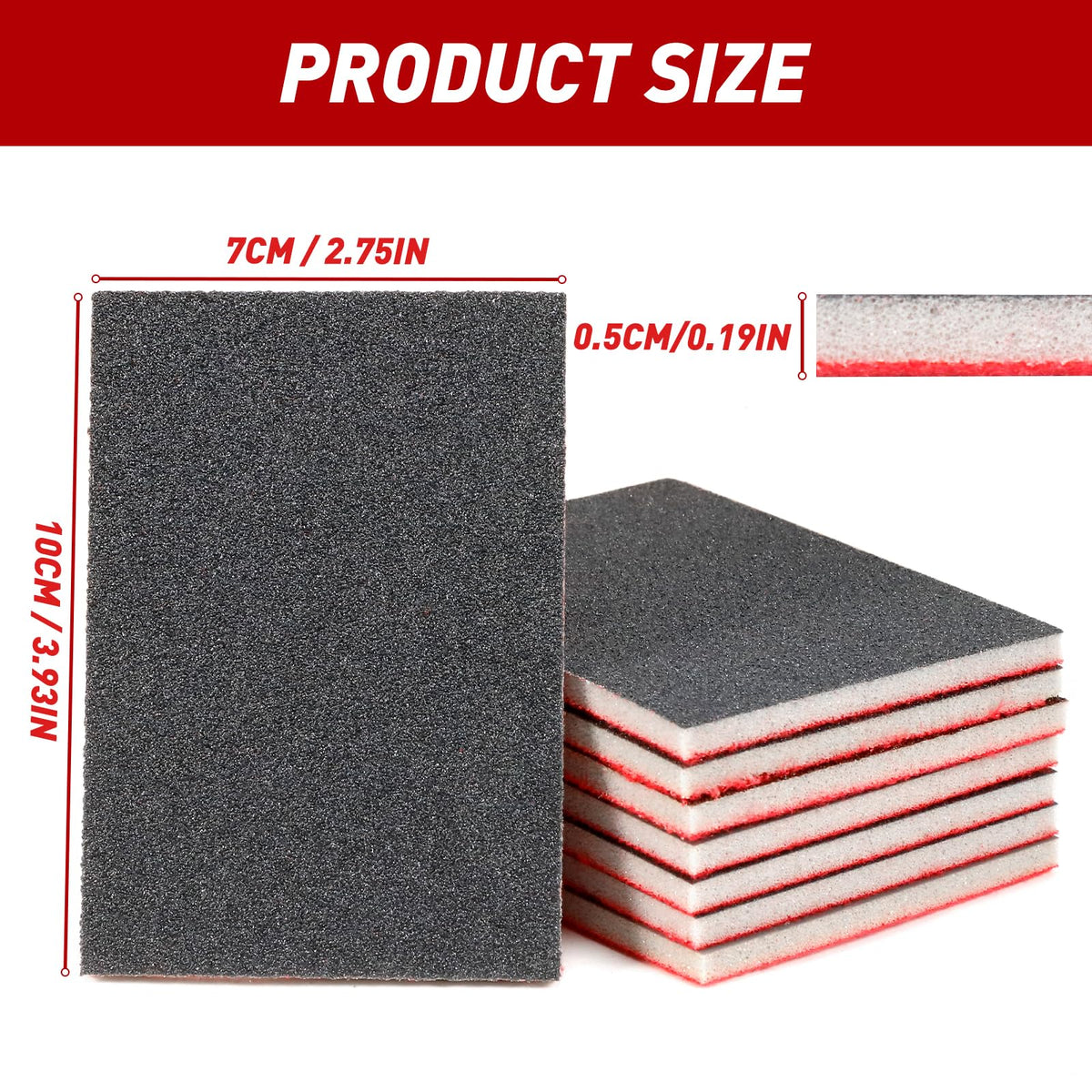 Pukamam 80-grit sanding sponge for fast material removal on wood