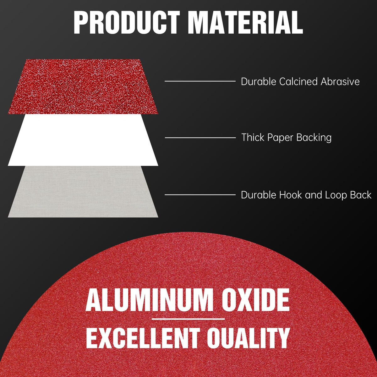 Pukamam eight-hole design promotes efficient dust removal during sanding.