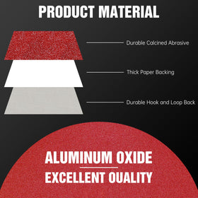 Pukamam eight-hole design promotes efficient dust removal during sanding.