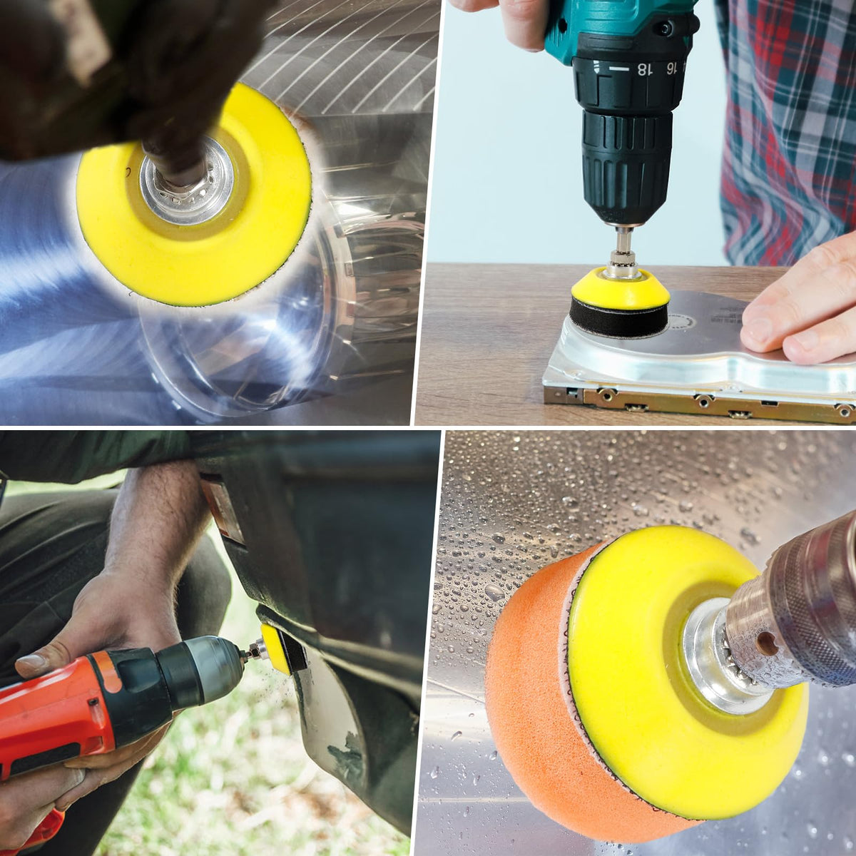 Pukamam kit suitable for metal, wood, resin, glass and car polishing.
