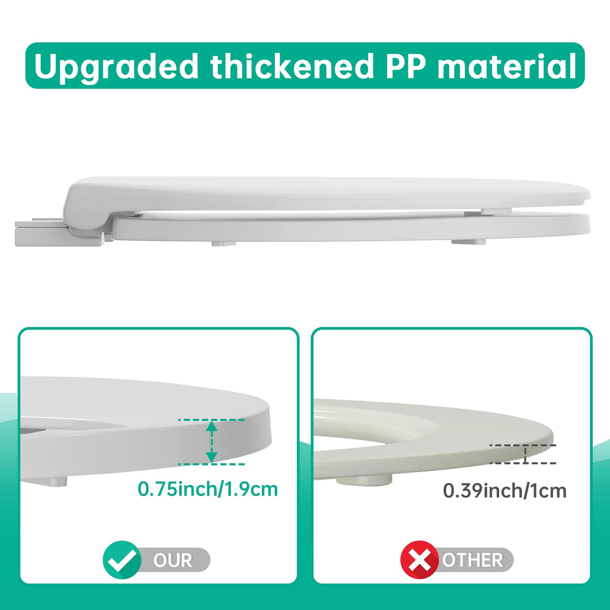 PUKANIUM round seat constructed from durable plastic for long lasting performance