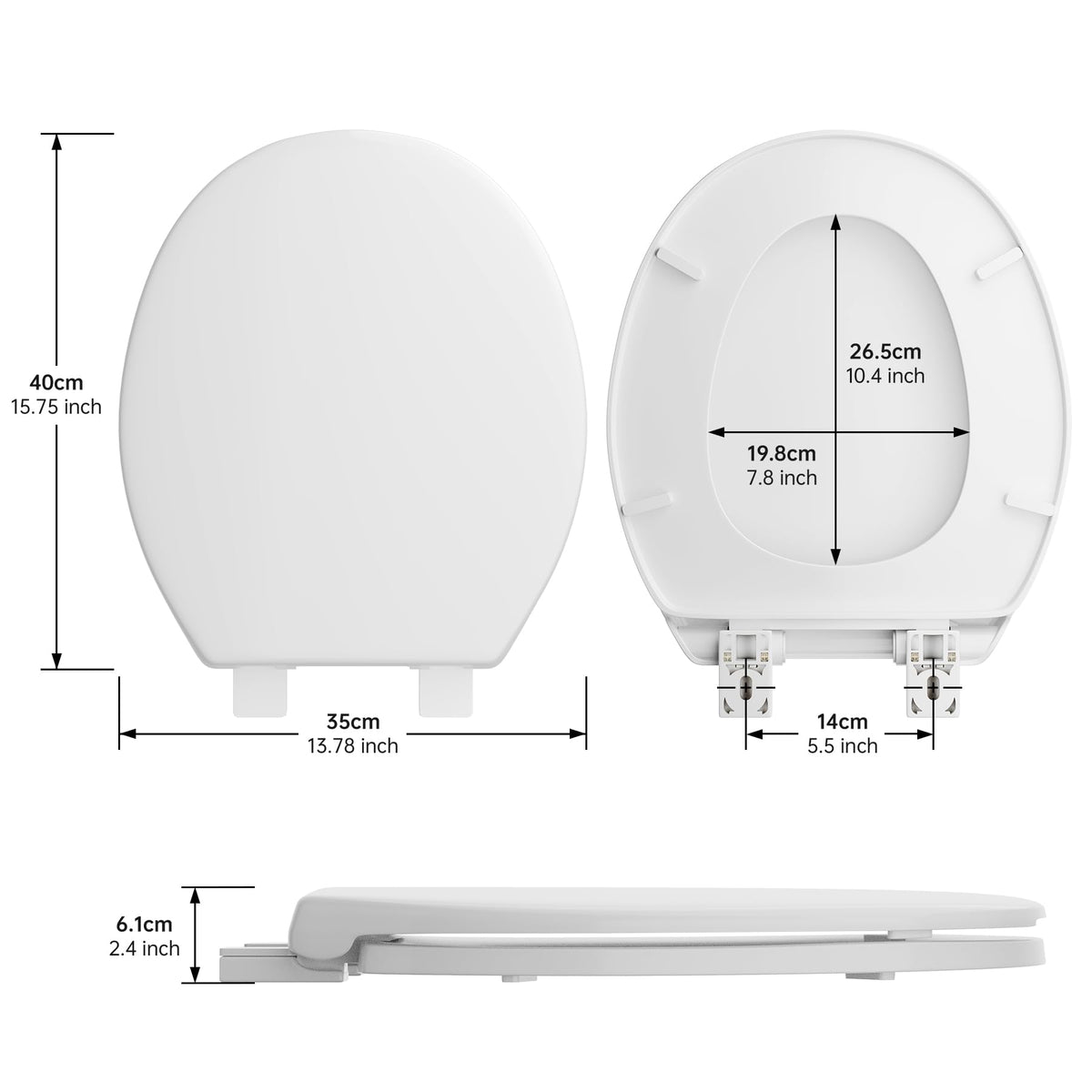 PUKANIUM toilet seat demonstrates no-wiggle stability with secure assembly