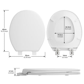 PUKANIUM toilet seat demonstrates no-wiggle stability with secure assembly