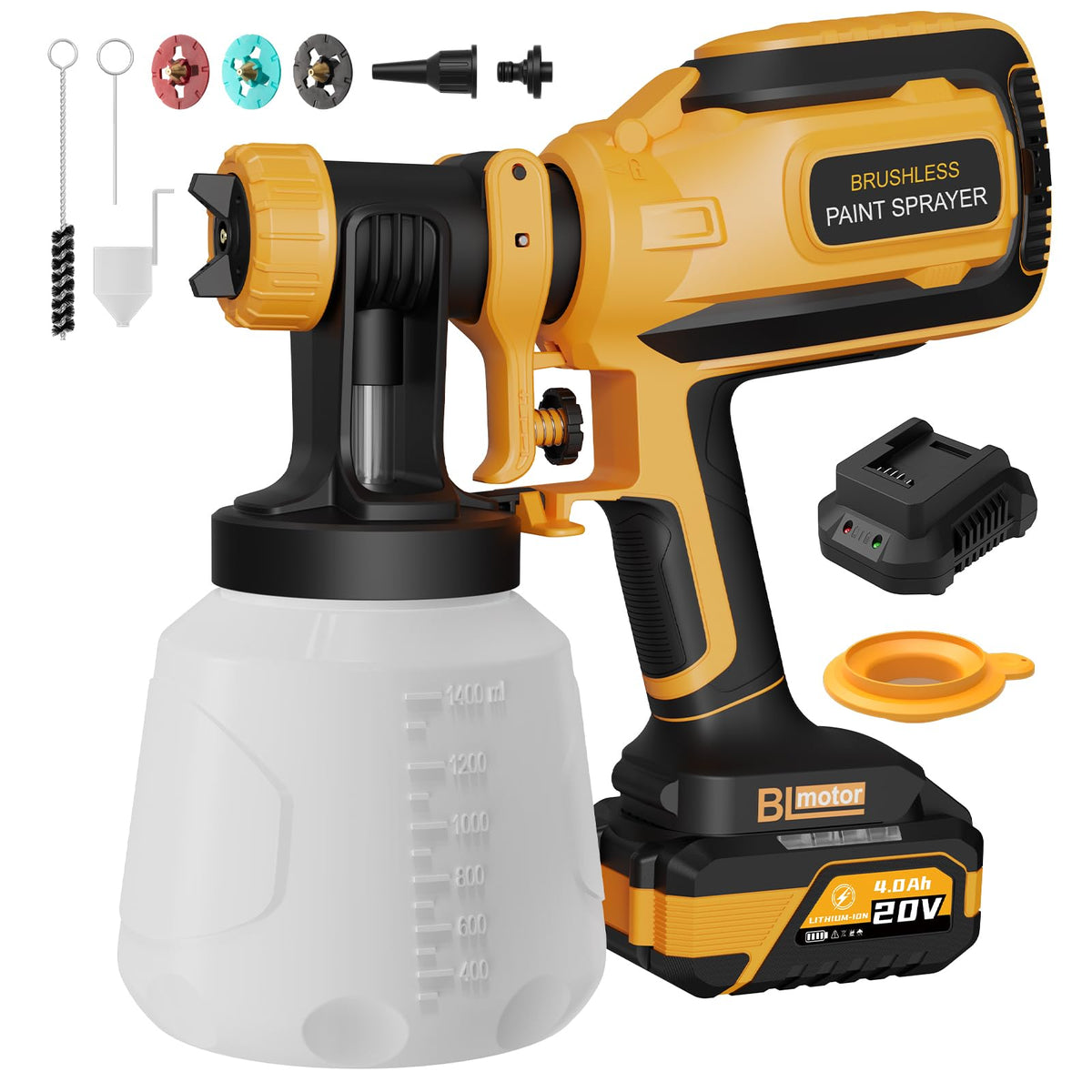 PULENDY DL05S cordless sprayer battery pack for portable, cord-free painting projects.