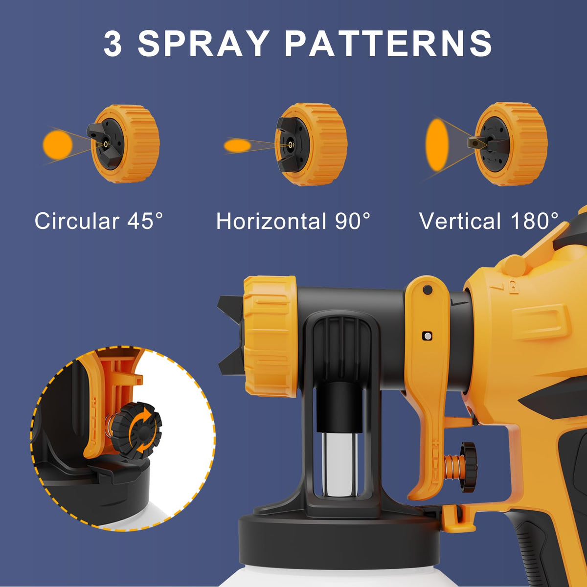 PULENDY DL05S horizontal spray pattern for even wall coverage.