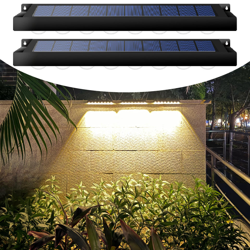PULITAITONG high-bright solar fence-light casts warm white glow along fences for evenings.