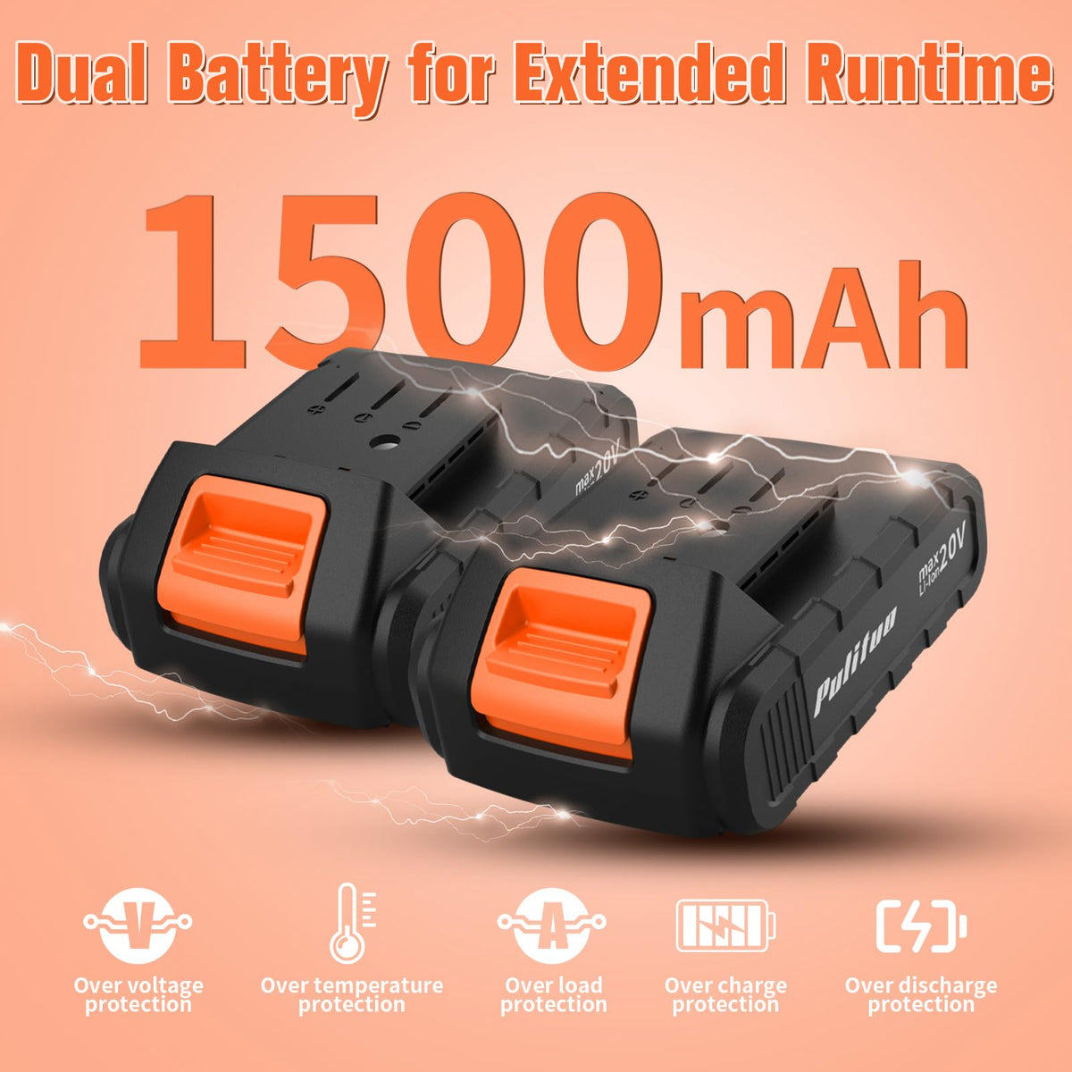 PULITUO 2-speed control adapts to delicate and heavy tasks.