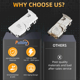 Pulluty GE door lock for GFW550SPN2DG ensures quiet, dependable washing