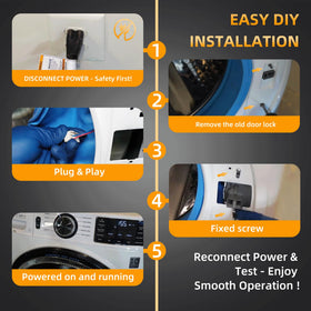 Pulluty GE door lock for GFW650SPN2SN delivers secure latch performance