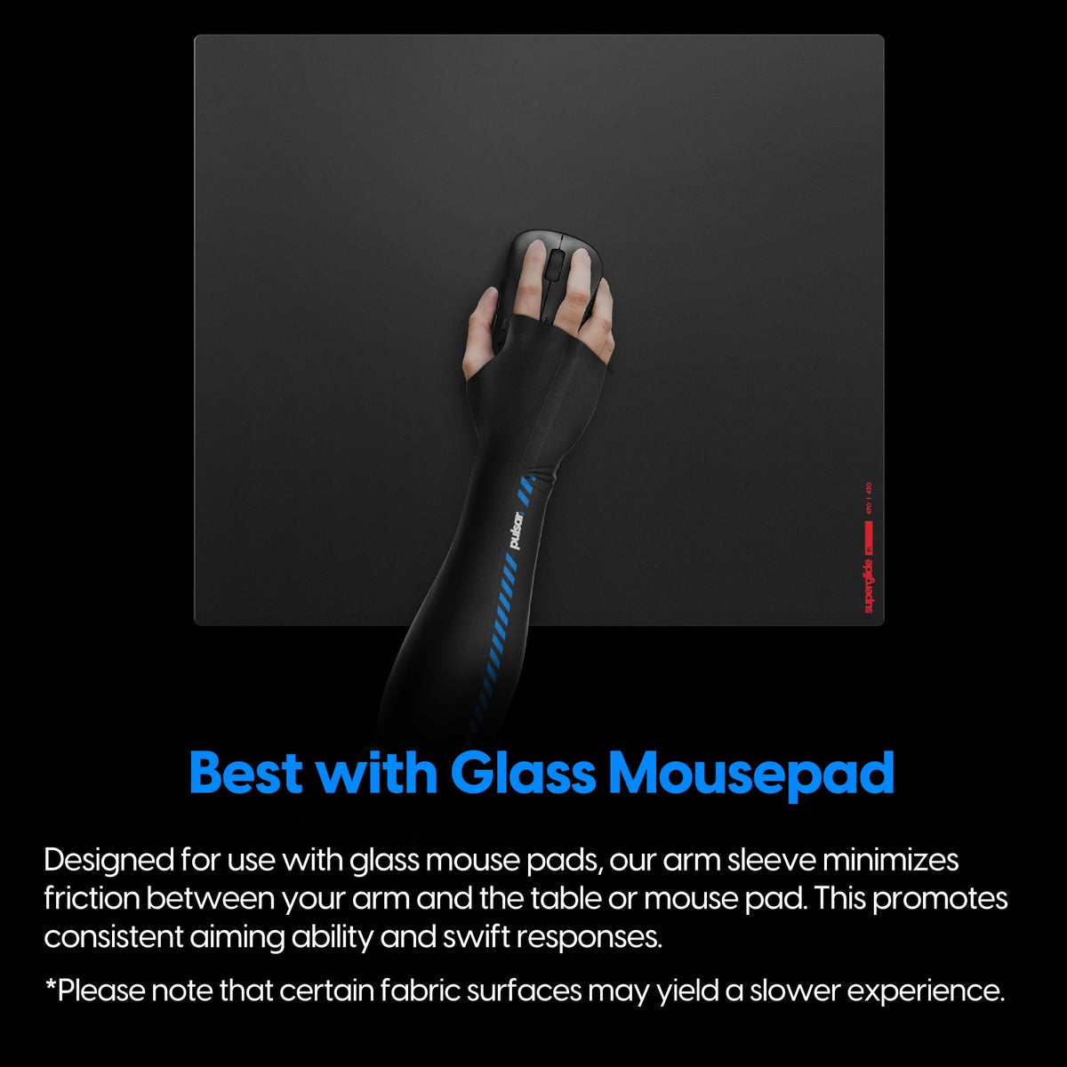 Pulsar eS arm sleeve seamless design for a smooth, distraction-free fit.