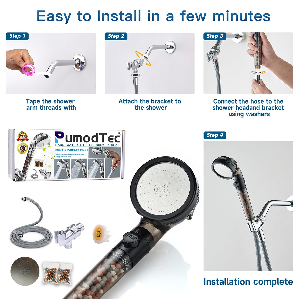 PumodTec spray gun mode for cleaning and pet baths