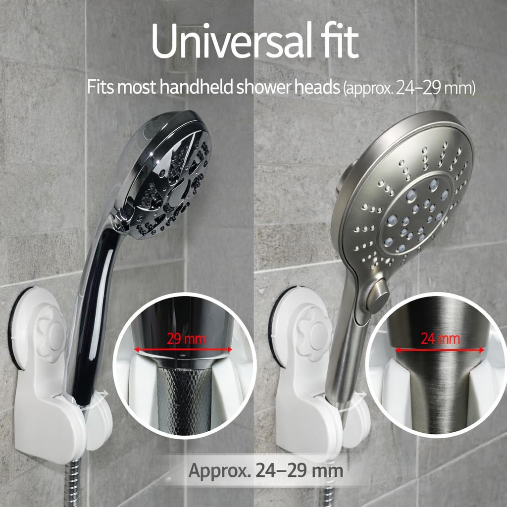 Pump&fix easy no-drill installation on clean surfaces.