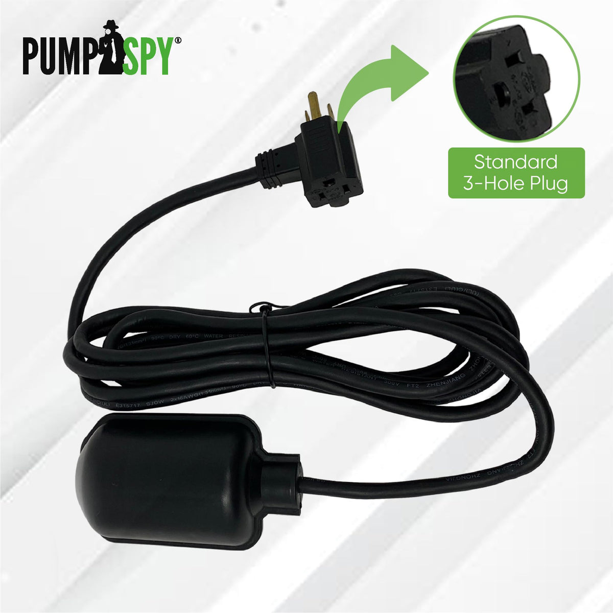 PumpSpy hose clamp and cable grip for effortless installation