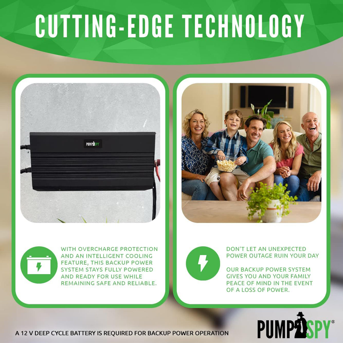 PumpSpy smart cooling feature helps extend life and safety during use.